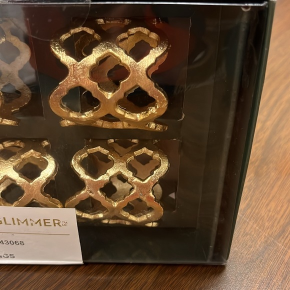 Glitz & Glimmer set of 4 napkin rings, NWOT - Picture 4 of 6